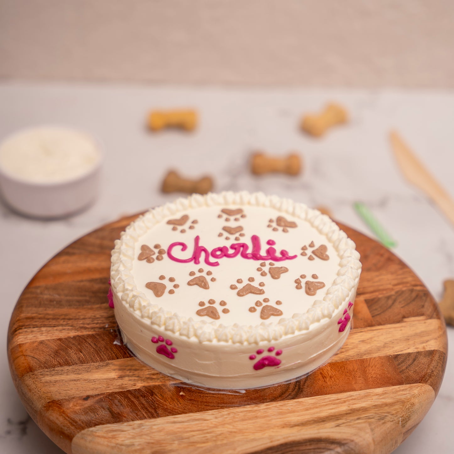 Pawsome Print Dog Cake