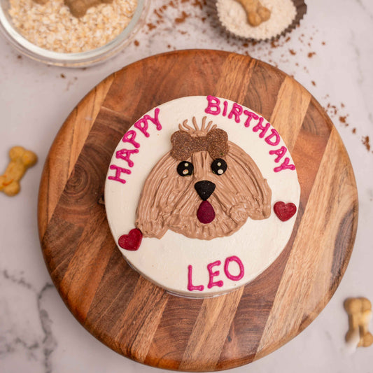 Shih Tzu Sweetheart Cake