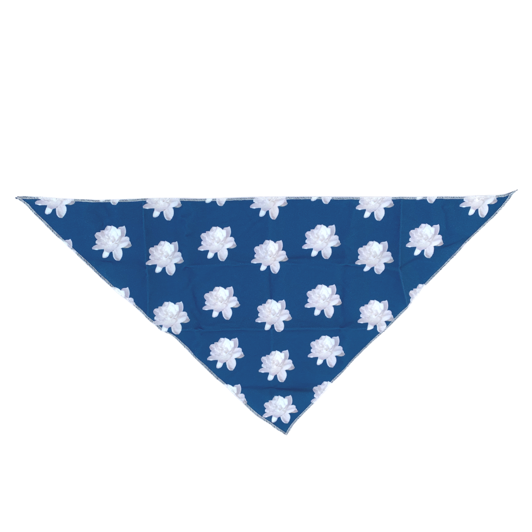 White Rose Dog Bandana