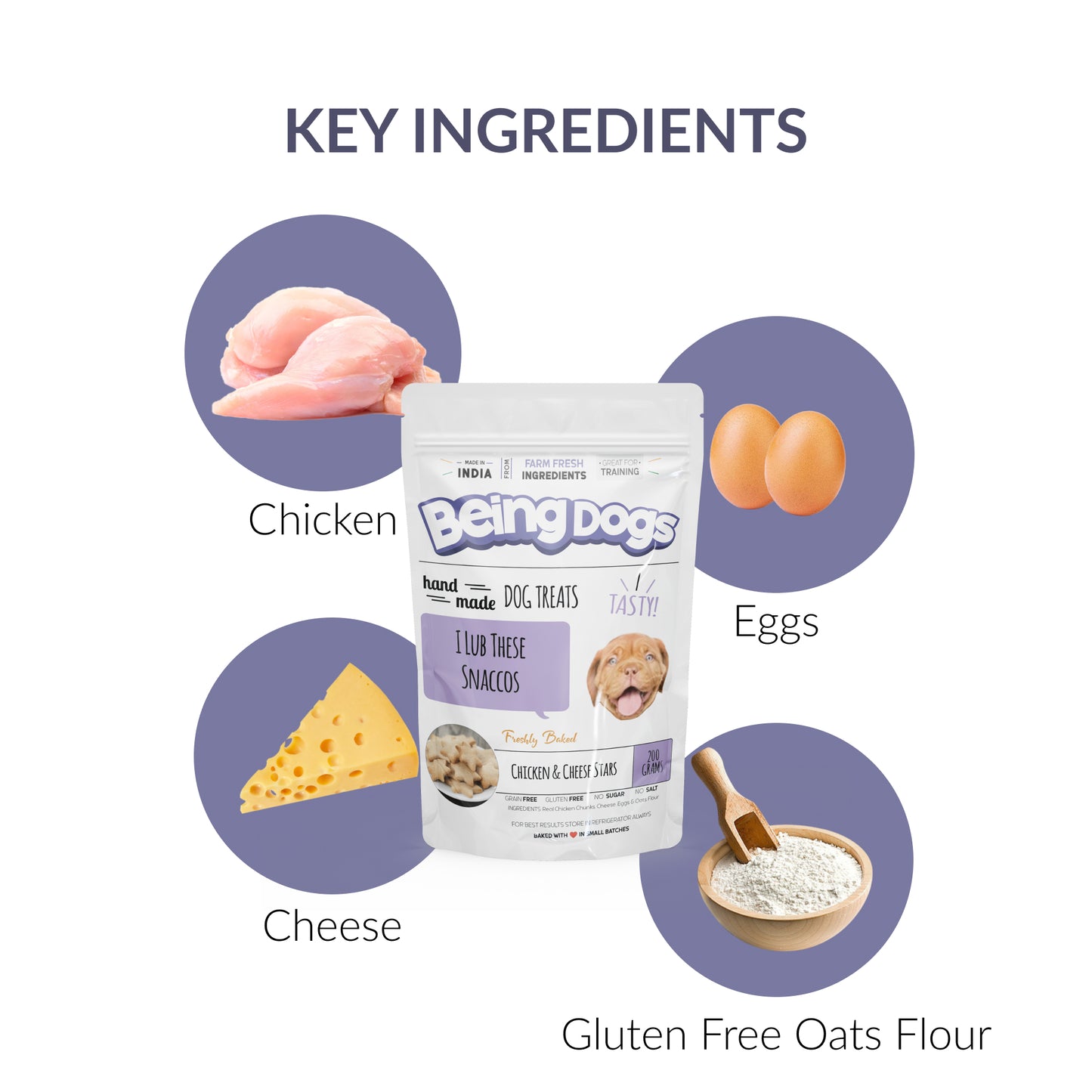 Chicken & Cheese Stars For Dogs