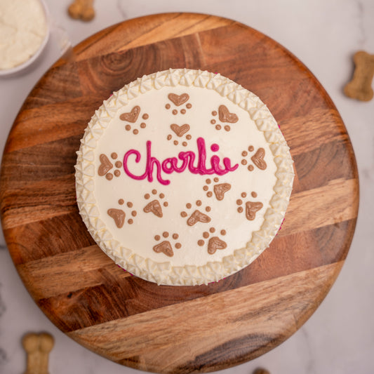 Pawsome Print Dog Cake