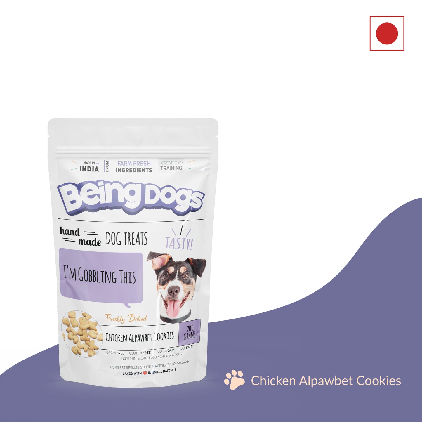 Chicken Alpawbet Cookies For Dogs