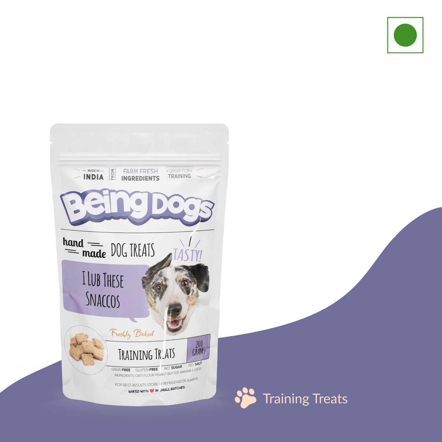 Training Treats (Peanut Butter, Banana & Oats) For Dogs