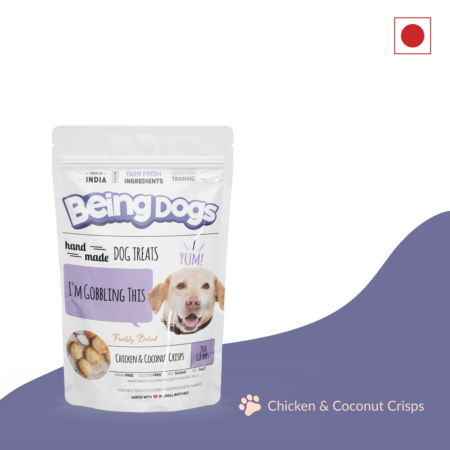 Chicken & Coconut Crisps For Dogs