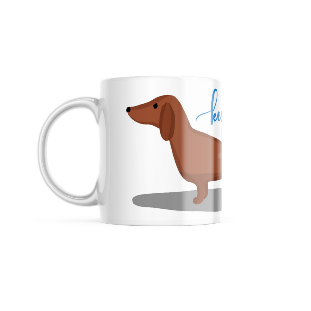 White Keep Going Coffee Mug