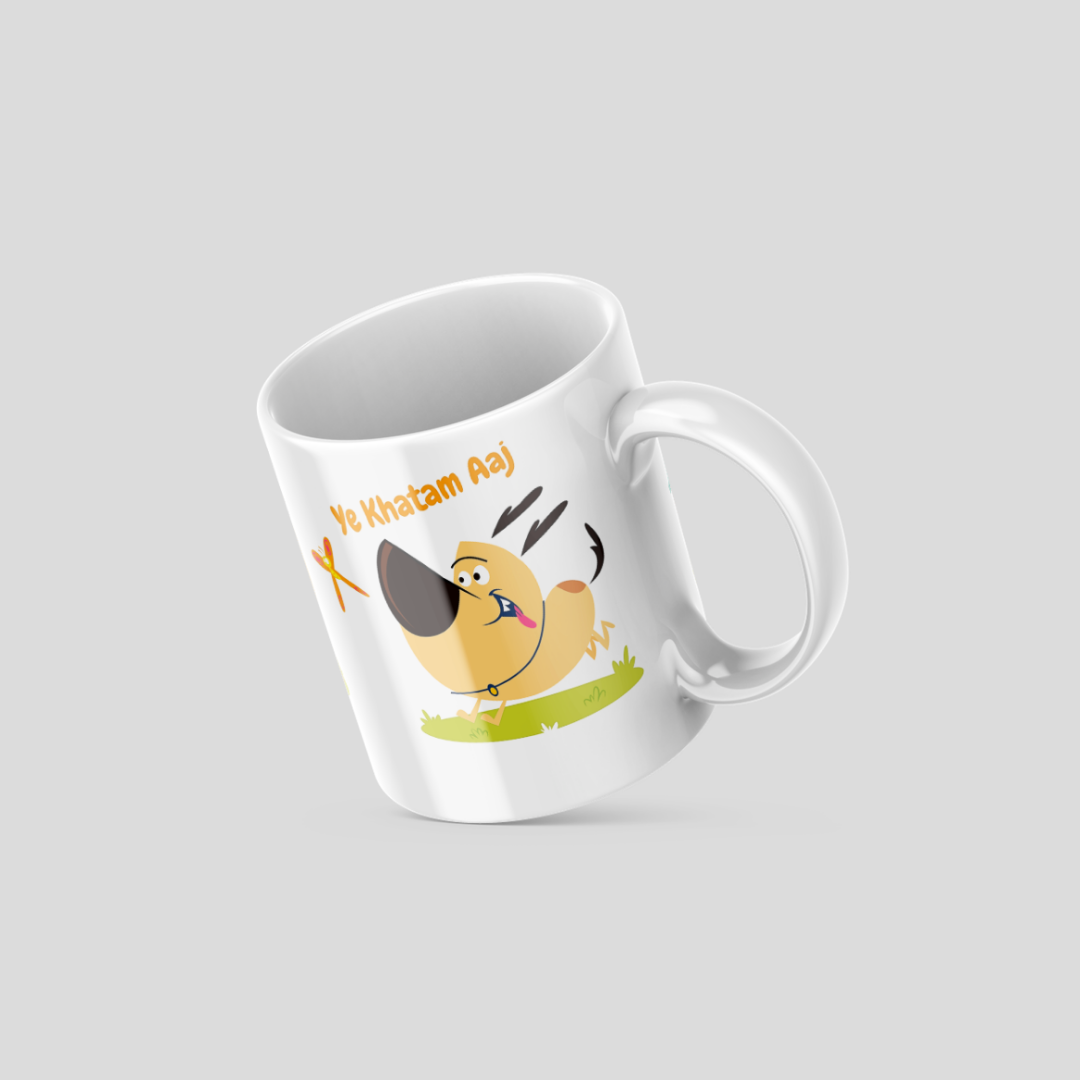 White Ouch Coffee Mug