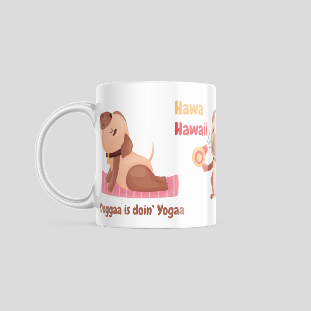 White Cool Dog Coffee Mug