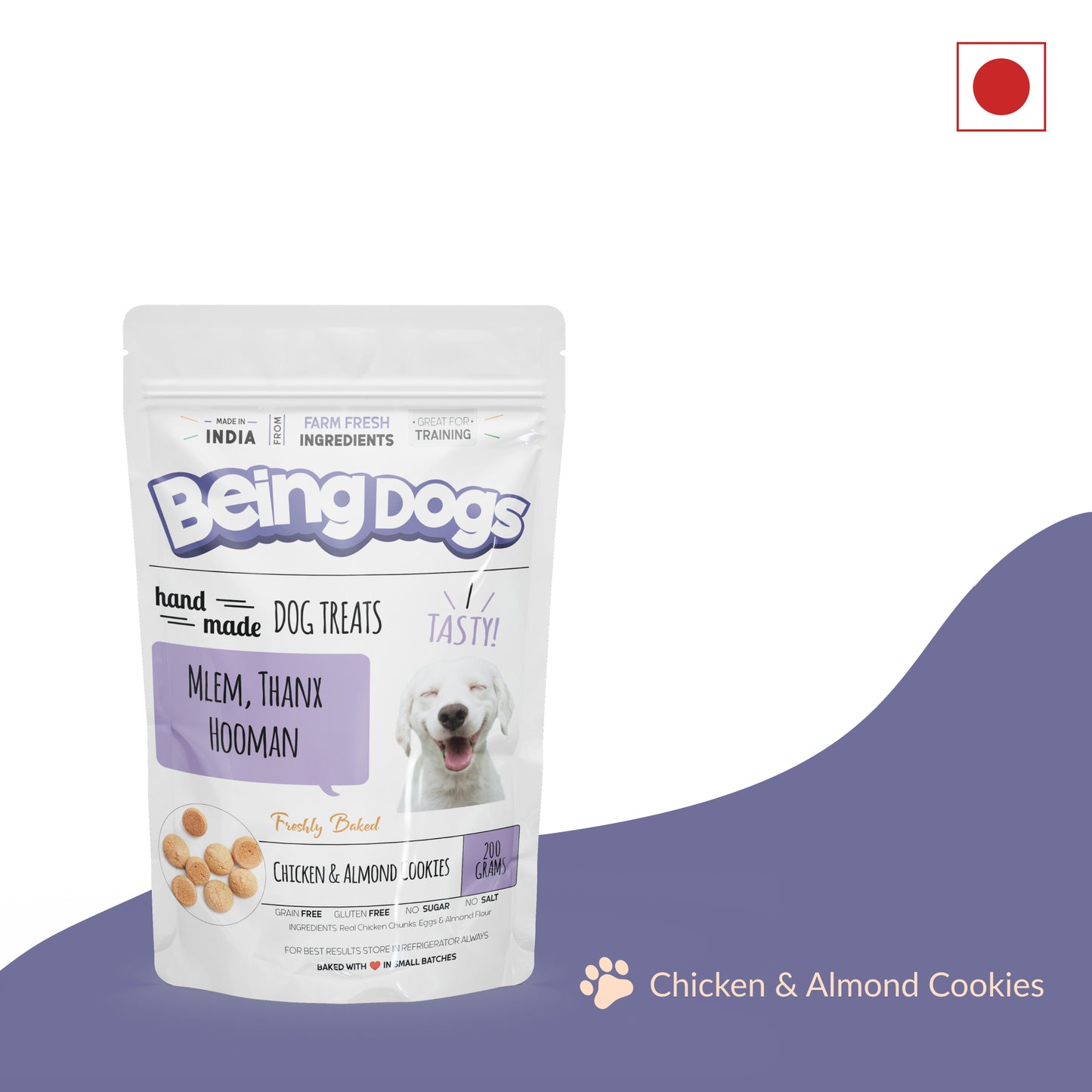 Chicken & Almond Cookies For Dogs