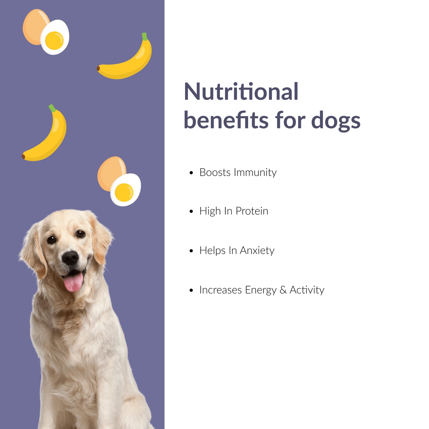Peanut Butter, Banana & Oats Vegetarian Cookies For Dogs