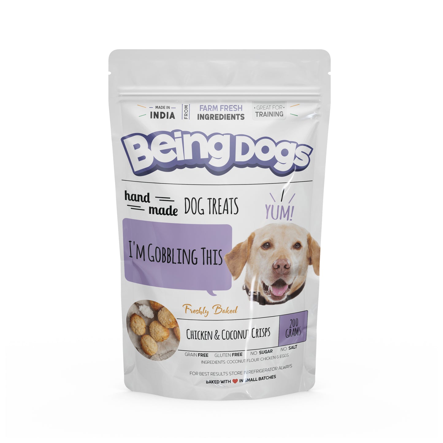 Chicken & Coconut Crisps For Dogs