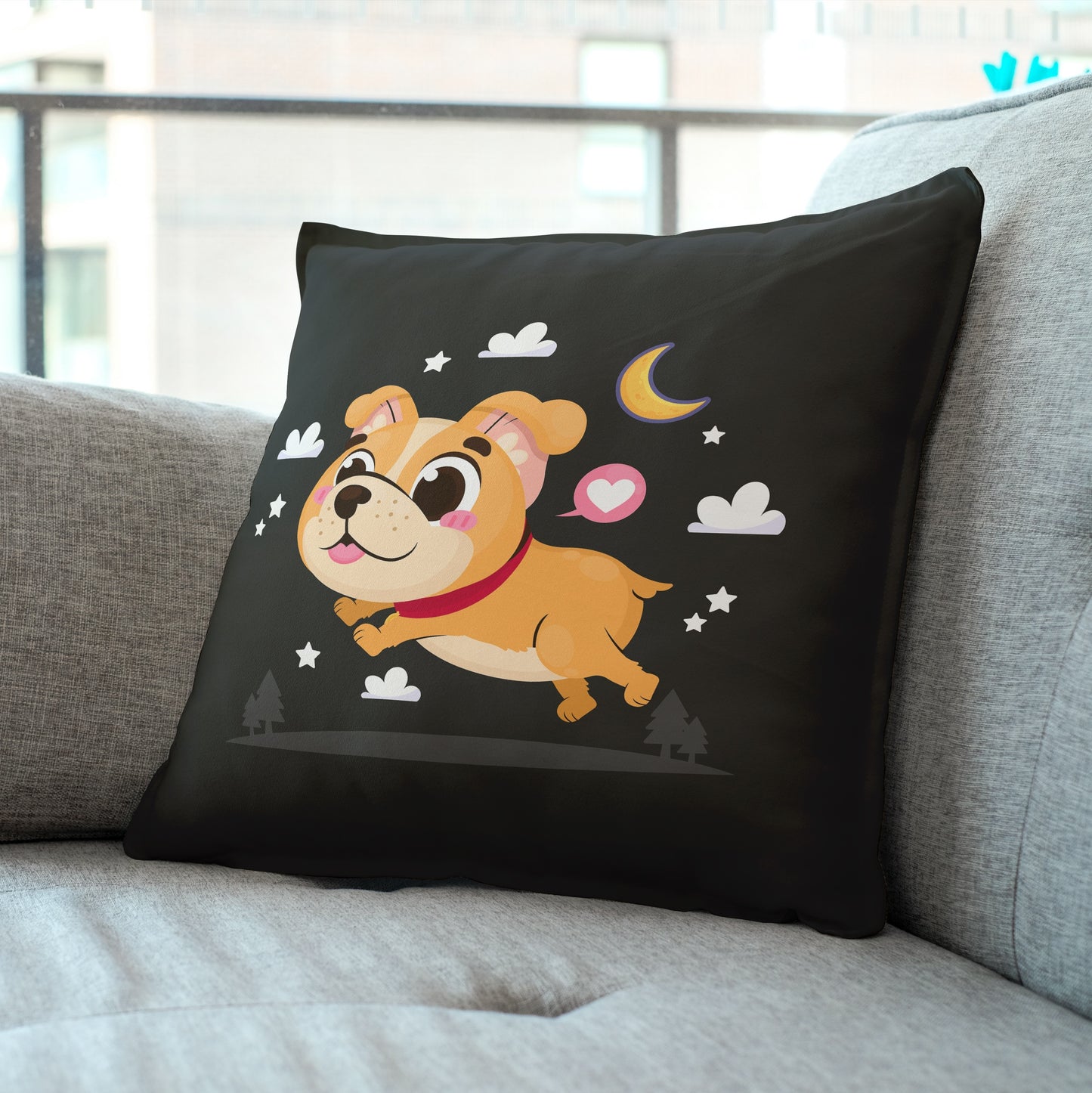 Night Cushion Cover (Cover & Cushion Both Included)