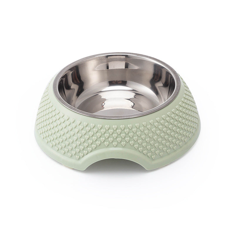 Olive Green Stainless Steel Dog Bowl