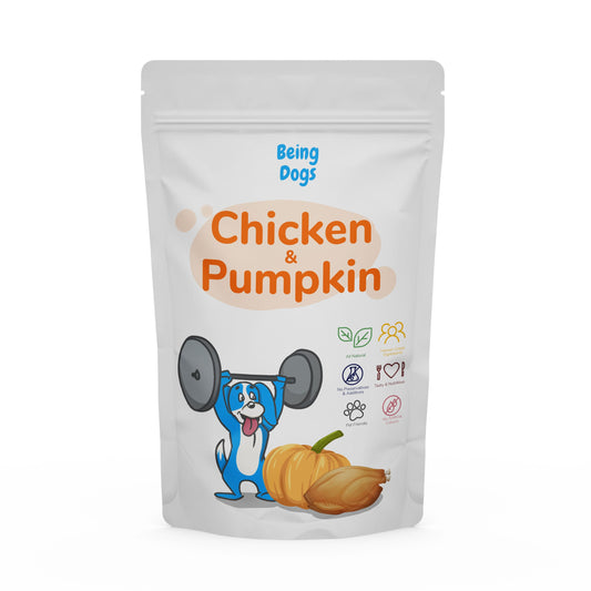 Chicken & Pumpkin Meal For Dogs (Single Packet), Customised, Made Fresh Daily, Zero Preservatives, High In Protein