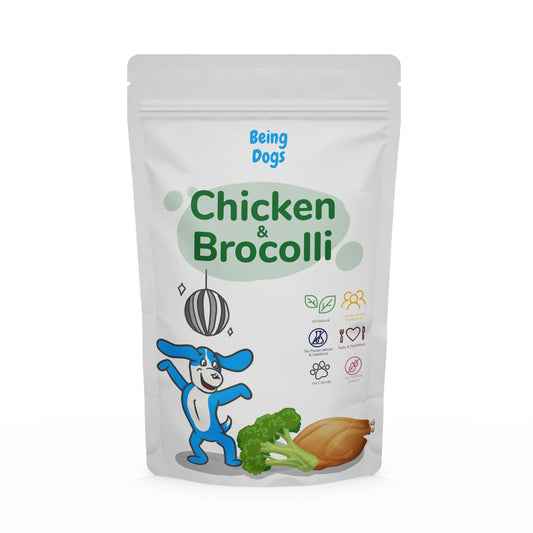 Chicken & Broccoli Meal For Dogs (Single Packet), Customised, Made Fresh Daily, Zero Preservatives, High In Protein