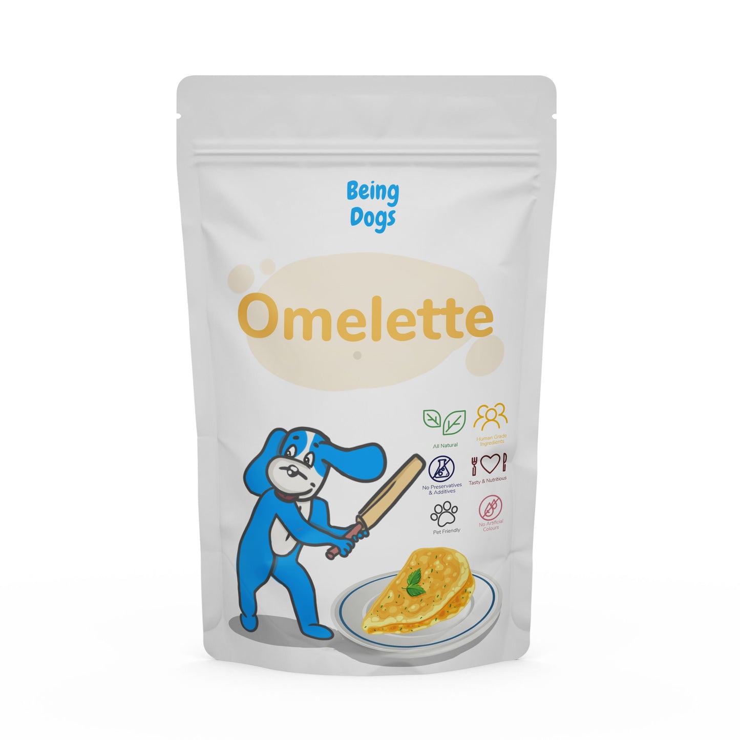 Omelette Meal For Dogs (Single Packet), Customised, Made Fresh Daily, Zero Preservatives, High In Protein