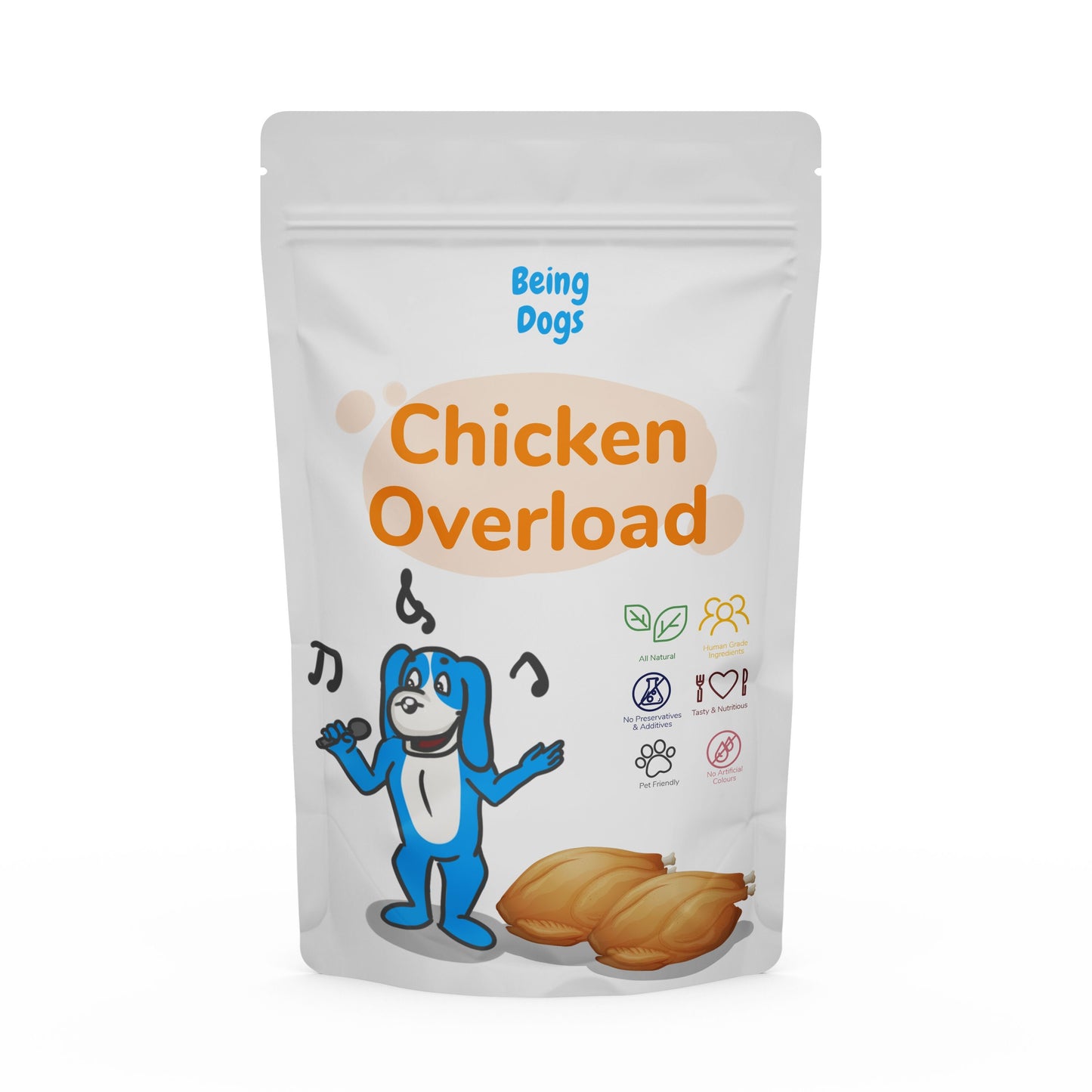 Chicken Overload Meal For Dogs (Single Packet), Customised, Made Fresh Daily, Zero Preservatives, High In Protein